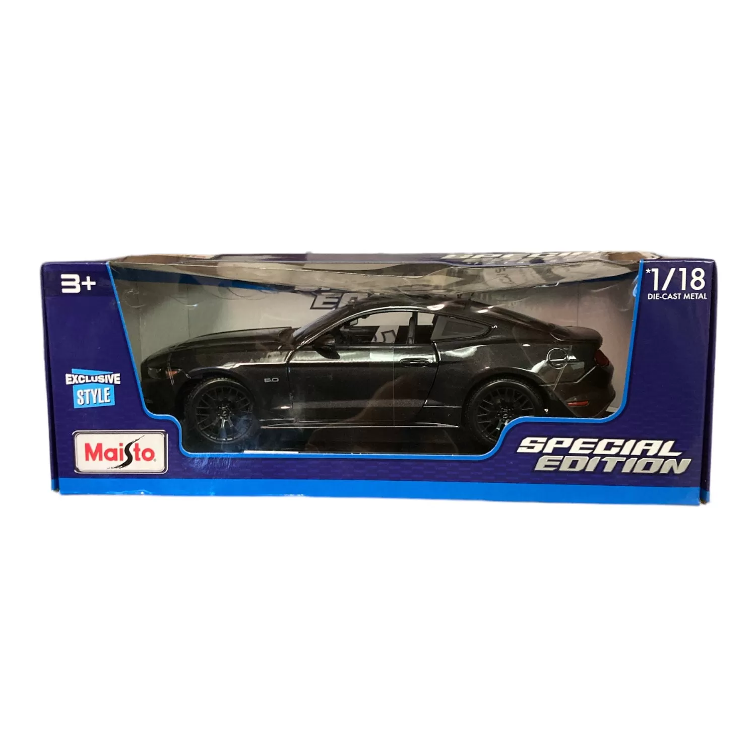 2015 Ford Mustang GT - Black 1/18 Scale Maisto Special Edition Exclusive