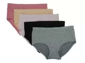 5PKBF982, Kathy Ireland 5pk Panties (1X-3X)