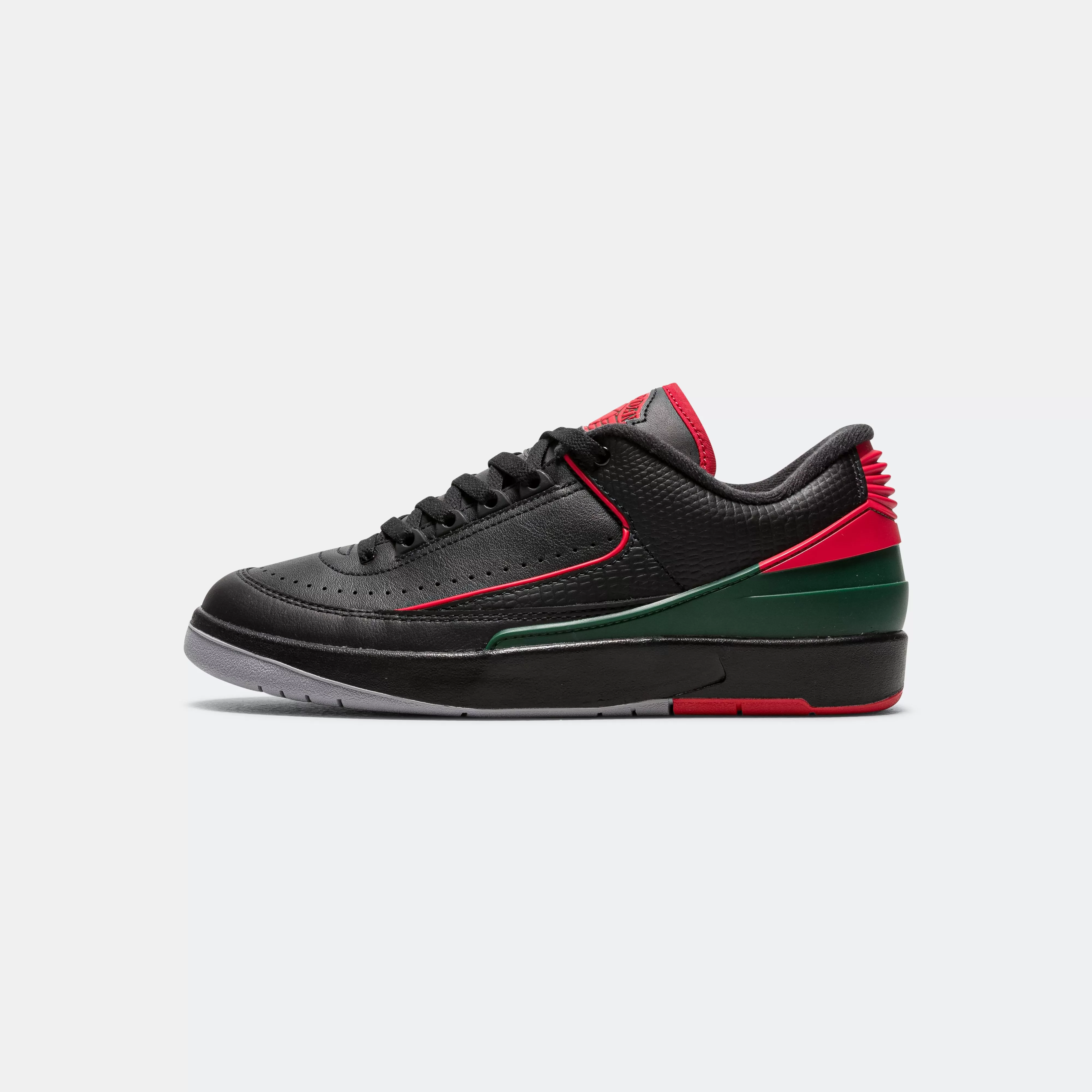 Air Jordan 2 Low 'Origins' - Black/Fire Red-Fir