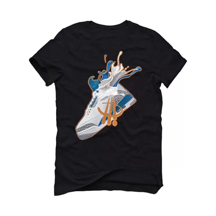 Air Jordan 3 "Wizards" | illcurrency Black T-Shirt (SPLASH)