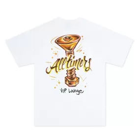 Alltimers Skateboards x Bronze 56K VIP Lounge Tee Shirt - White