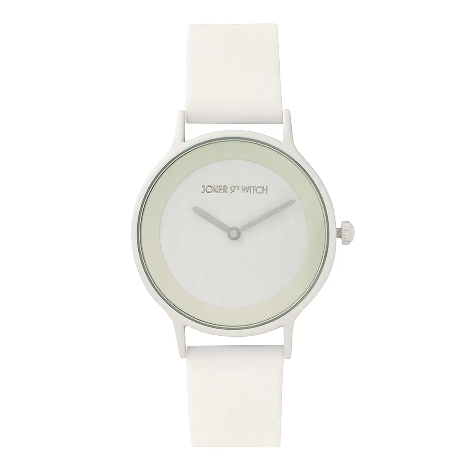 Alpine White Silicone Strap Watch