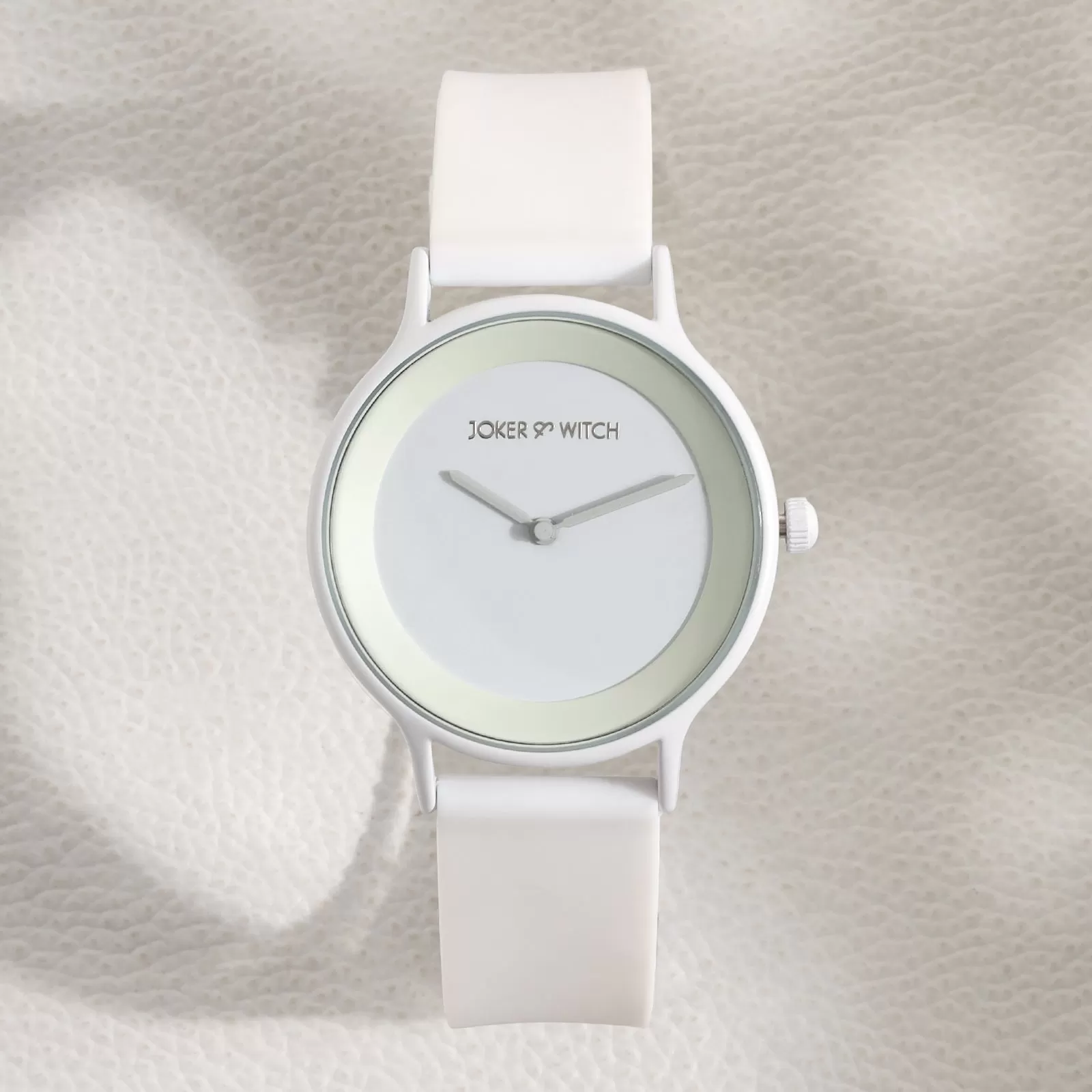 Alpine White Silicone Strap Watch