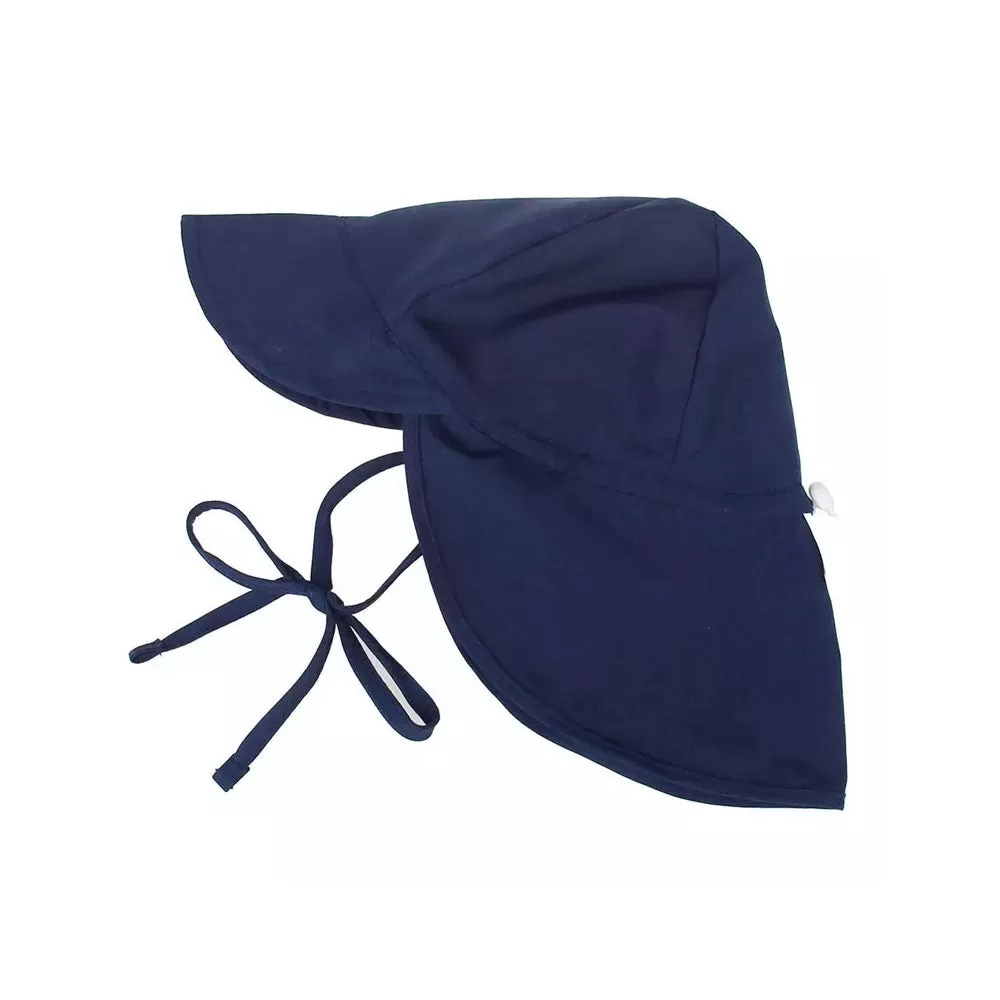 Baby Beach Flap Hat — Navy