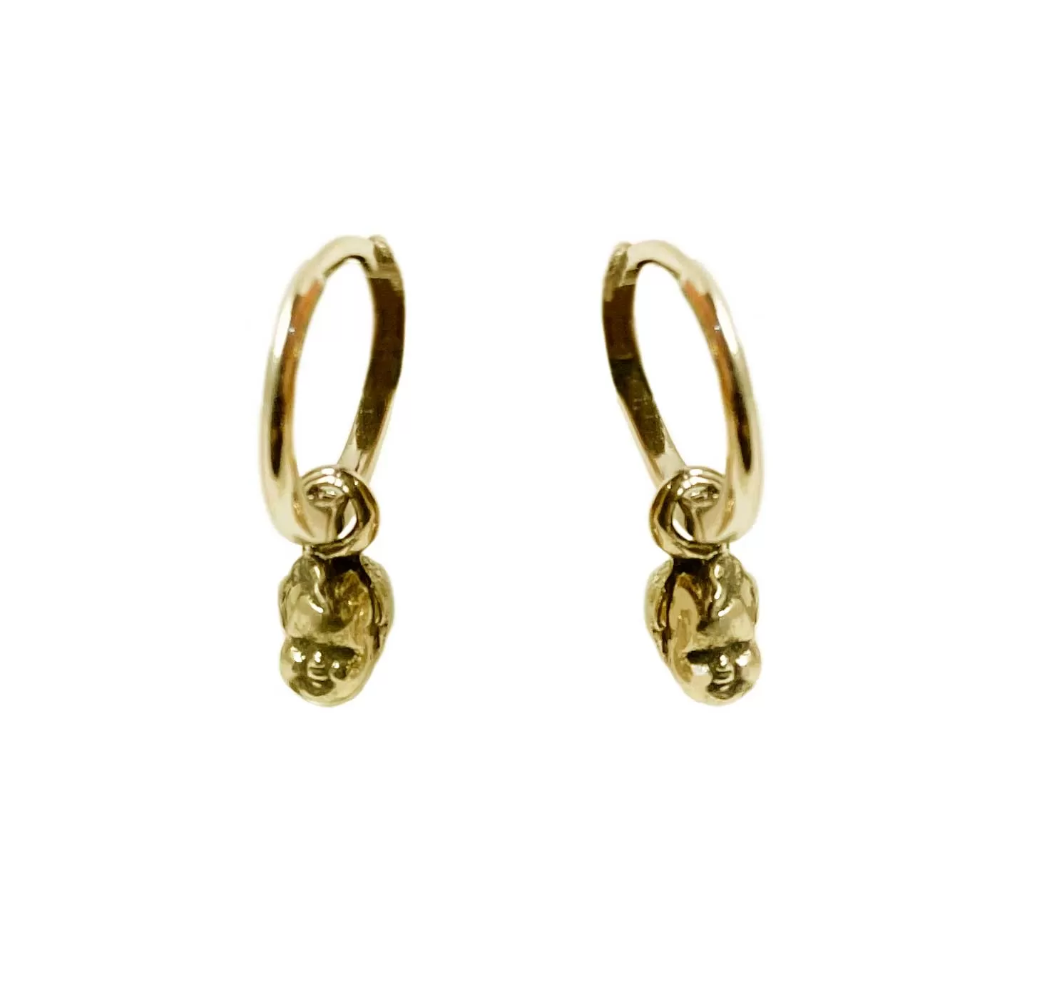 Baby Doll Head Hoop Earrings    Ready to Ship