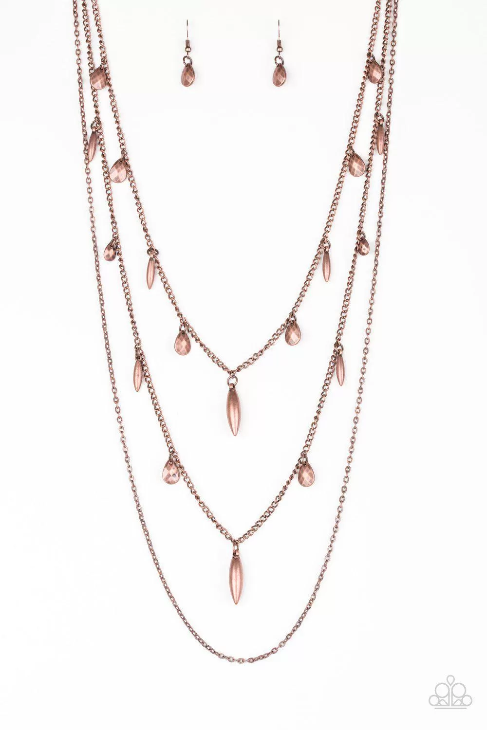 Bravo Bravado Copper Necklace - Paparazzi Accessories