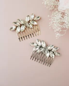 Butterfly Jeweled Hair Comb