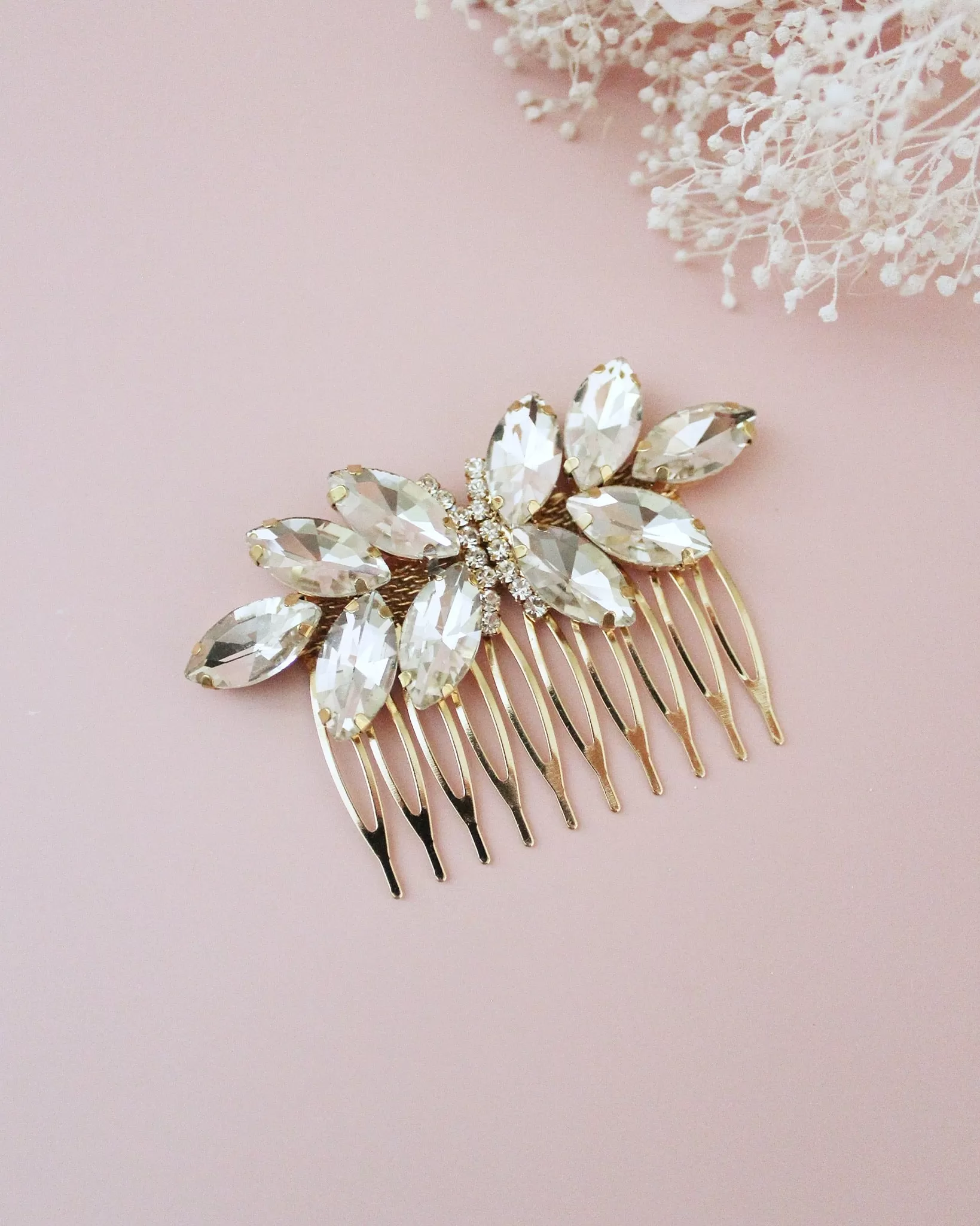 Butterfly Jeweled Hair Comb