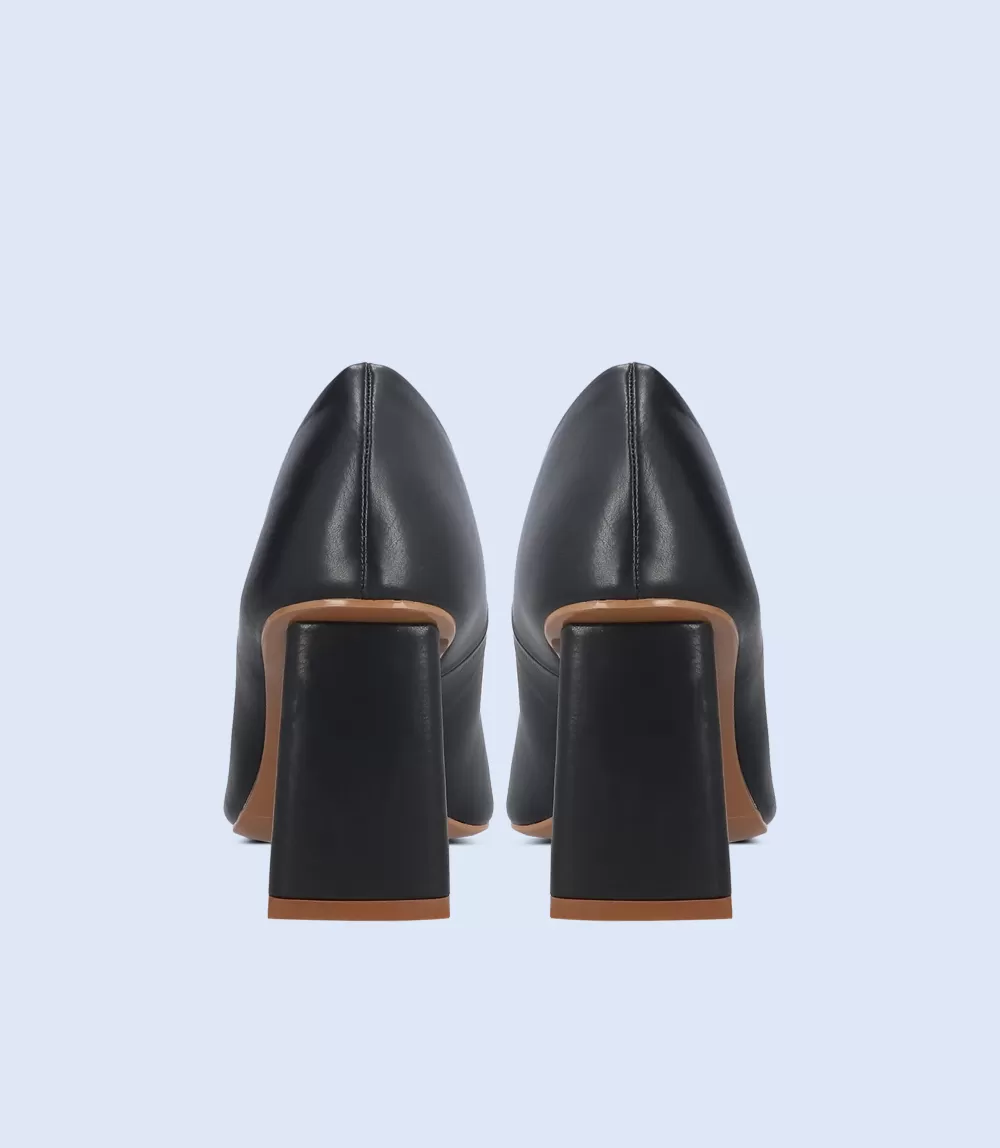 BW8613-BLACK-Women Casual Court Shoes