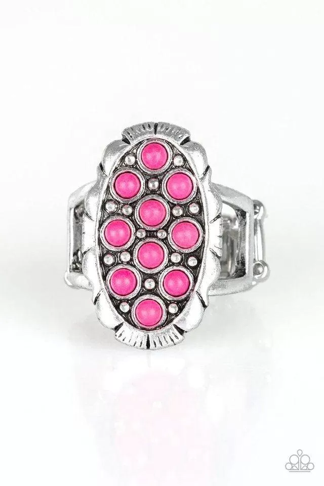 Cactus Garden Pink Ring - Paparazzi Accessories