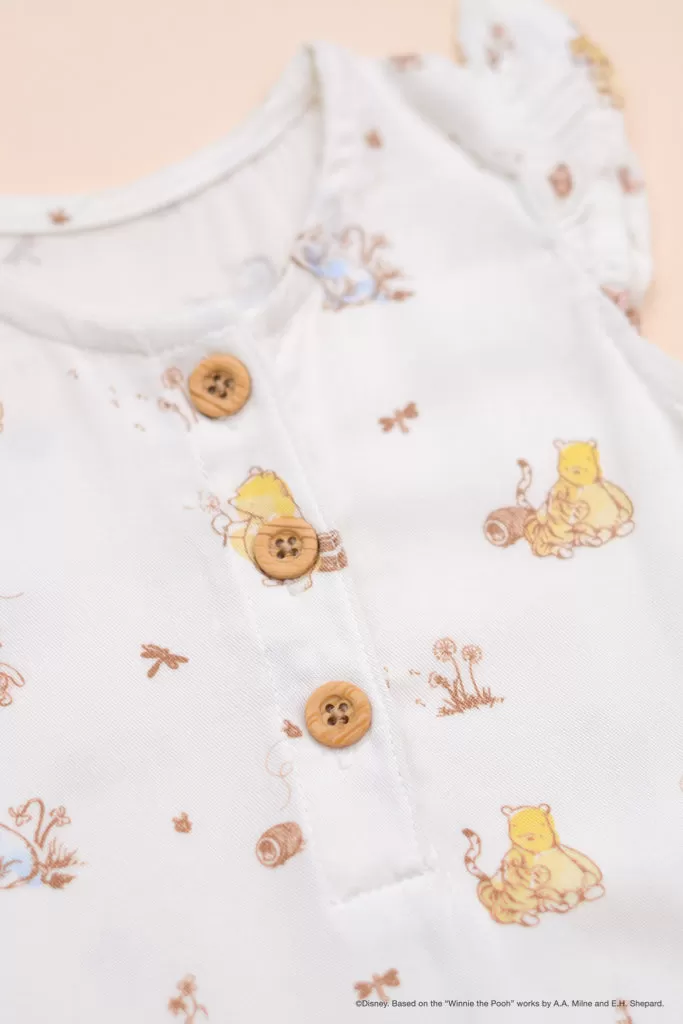 Caitlyn Romper - Dandelion Pooh