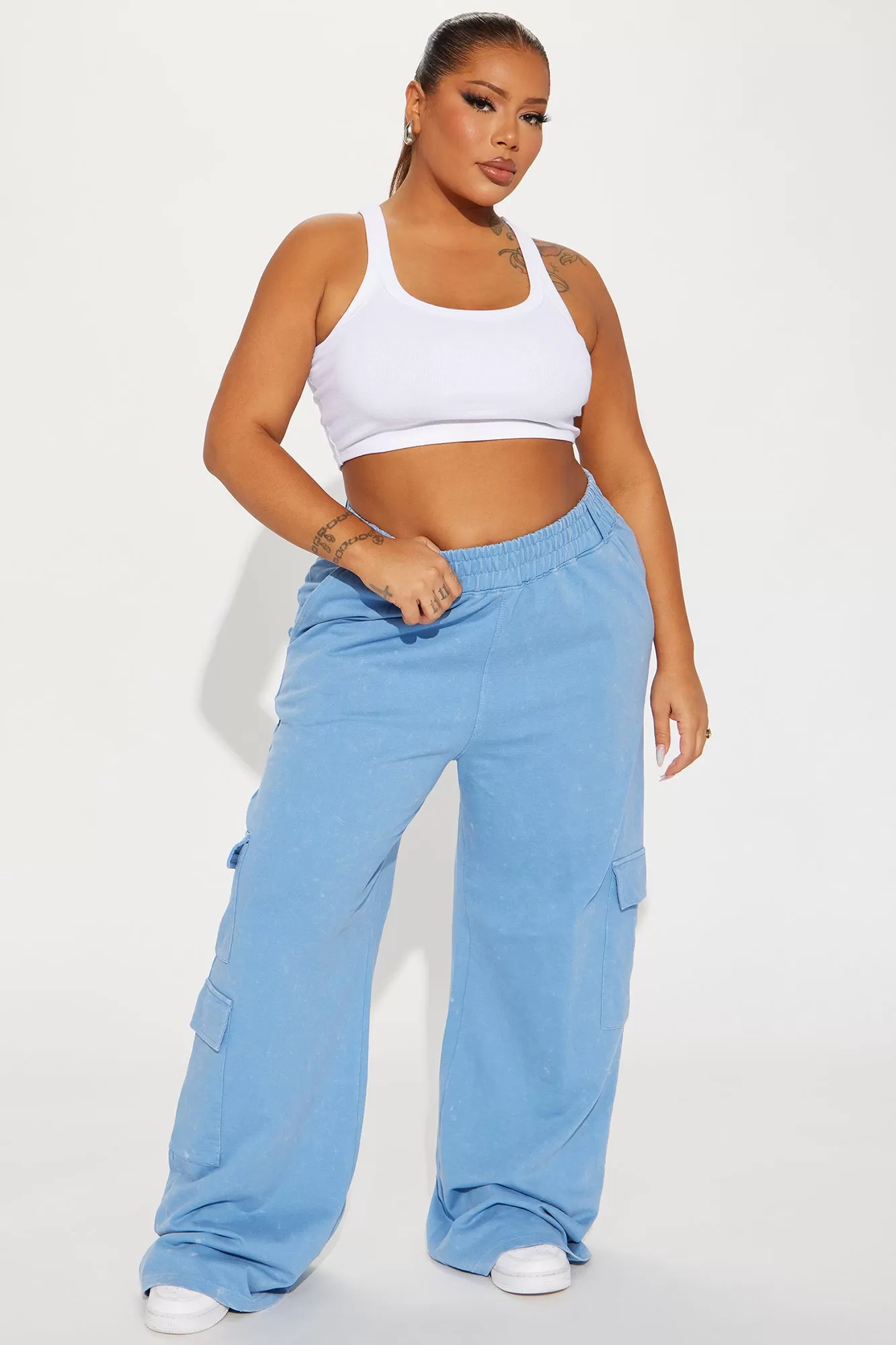 Carmen Washed Lounge Pant - Blue