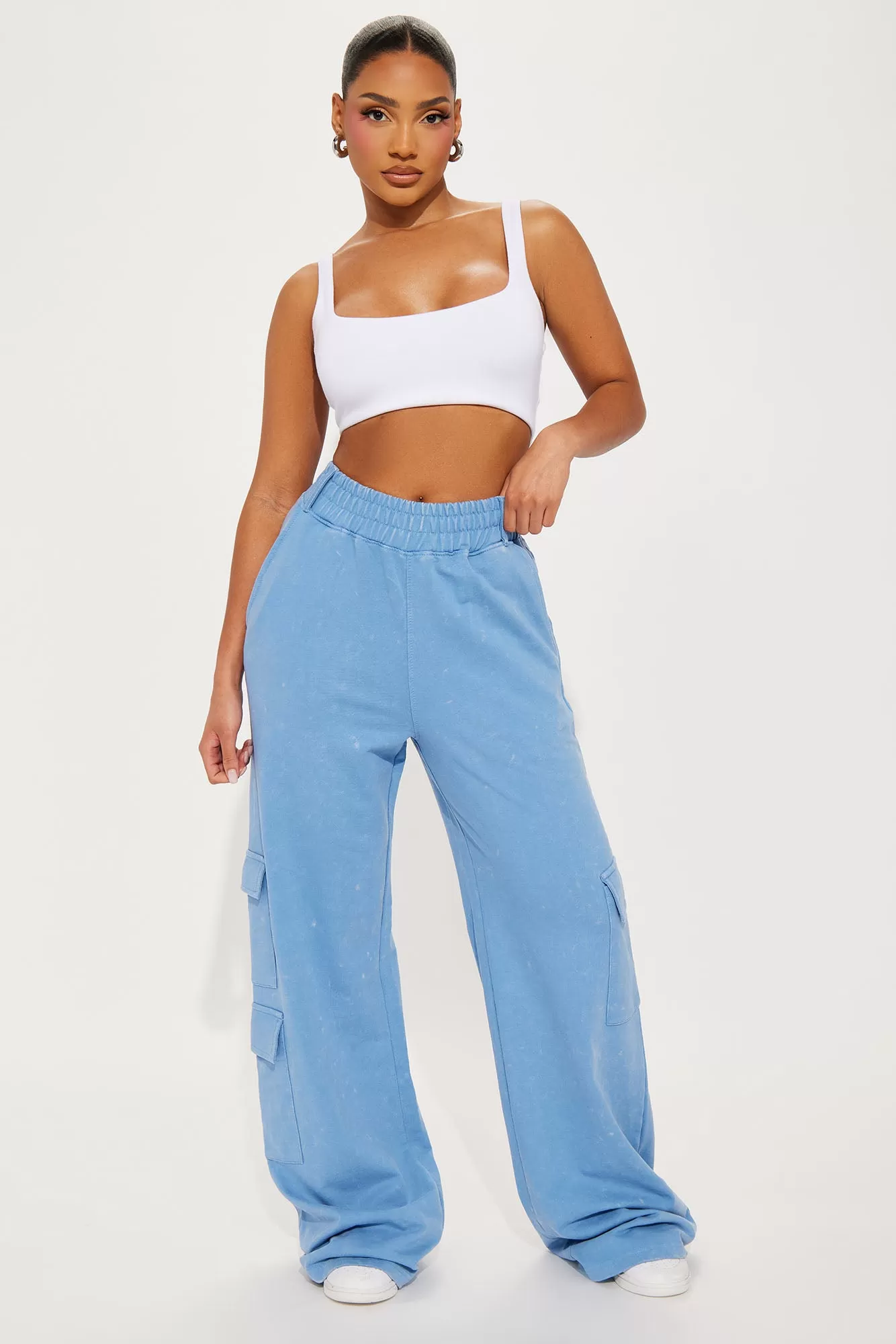 Carmen Washed Lounge Pant - Blue