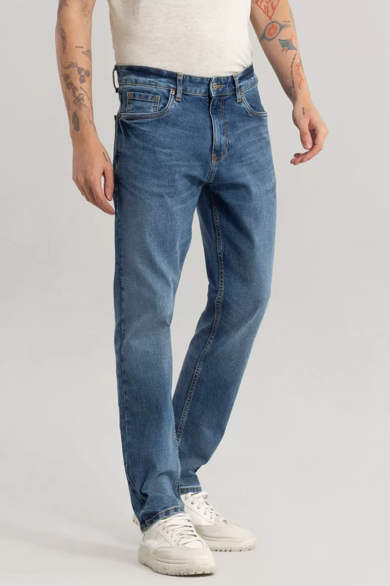 Cascade Washed Blue Comfort Fit Jeans