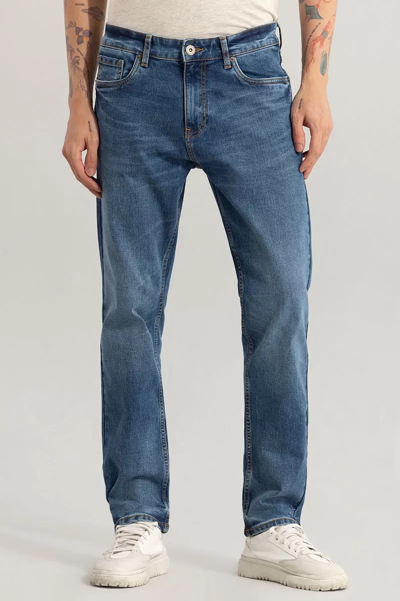 Cascade Washed Blue Comfort Fit Jeans