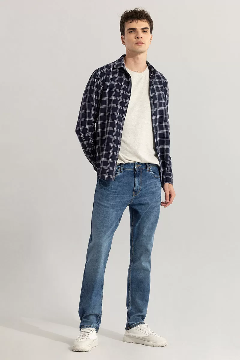 Cascade Washed Blue Comfort Fit Jeans