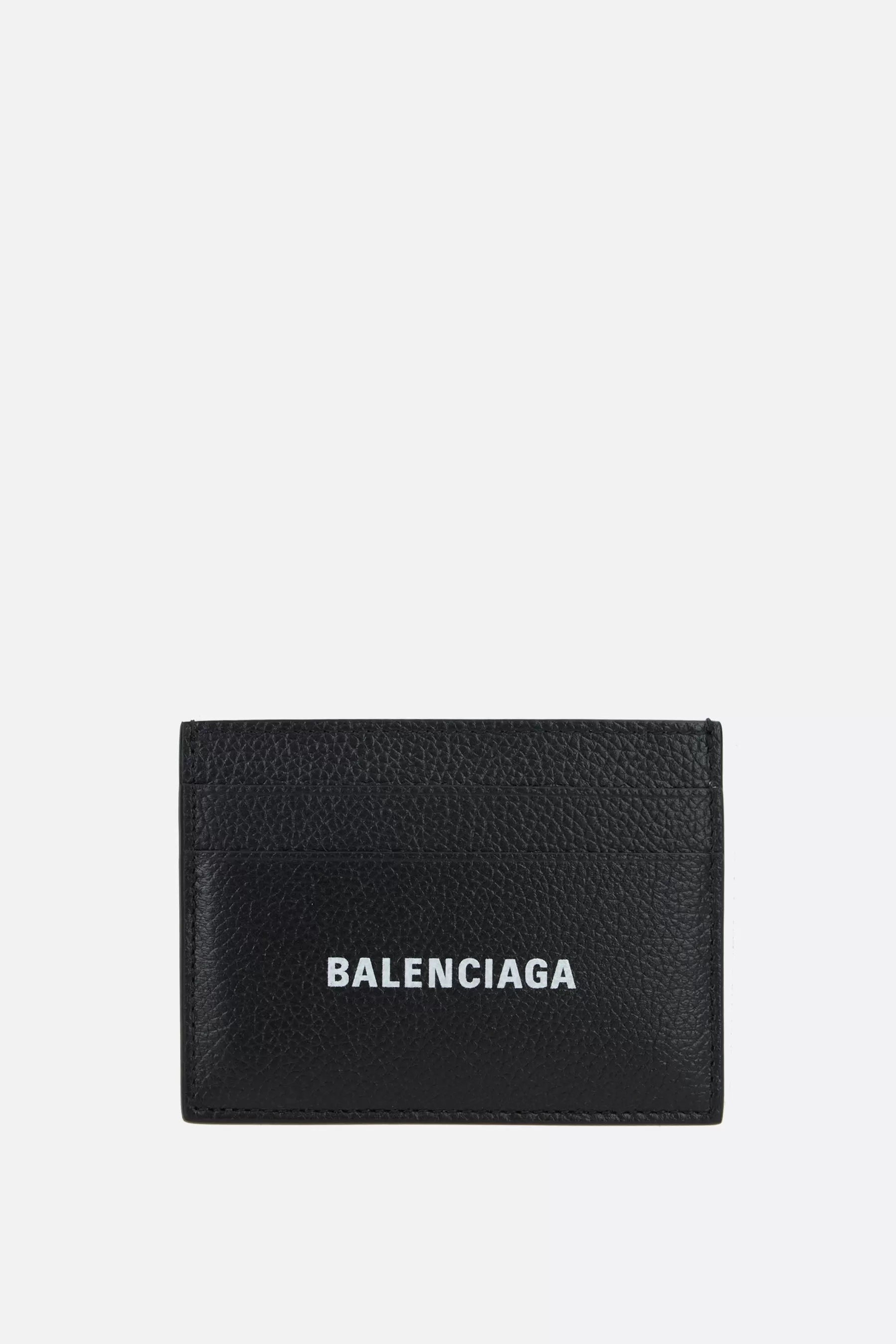 Cash grainy leather card case