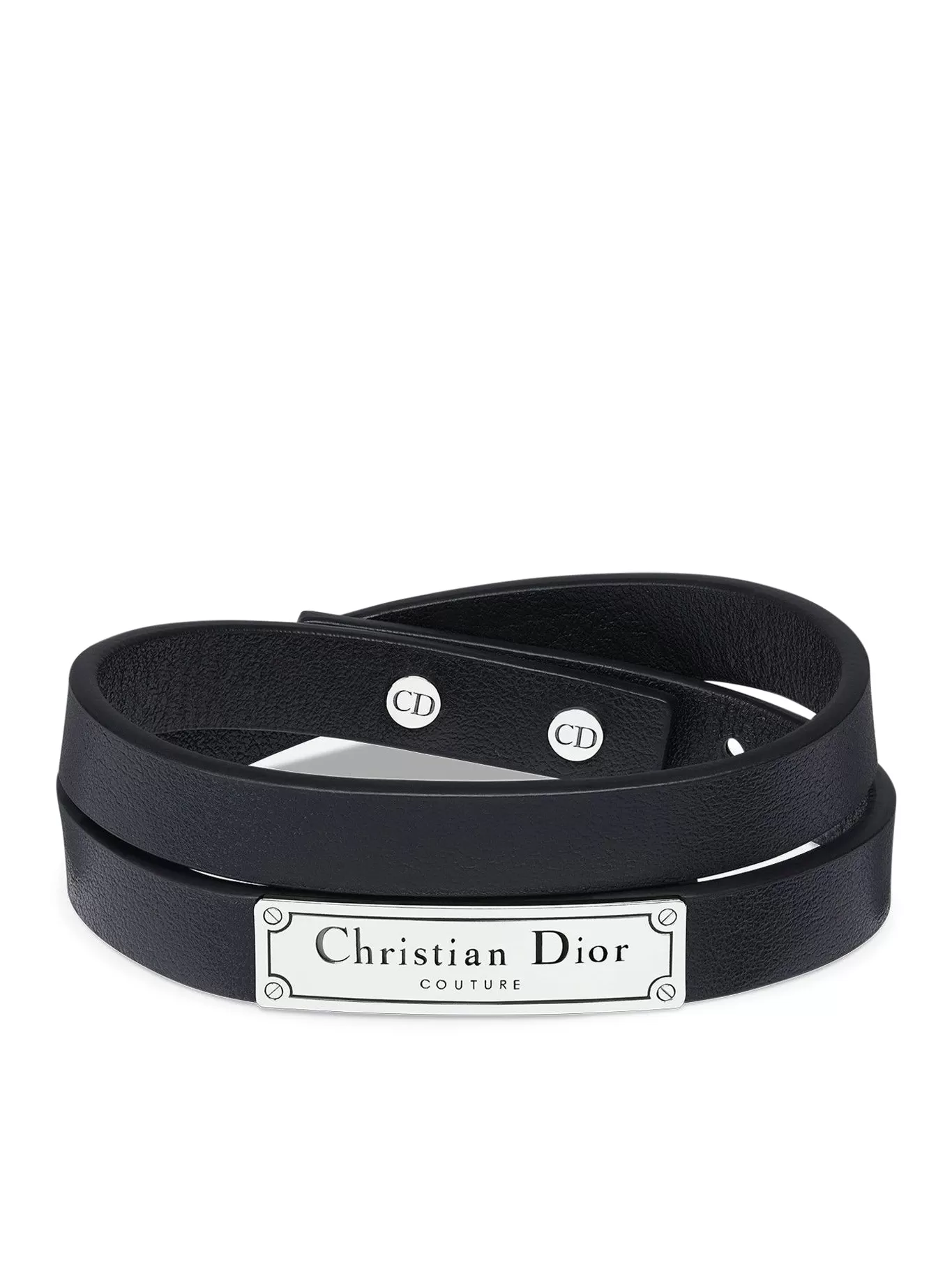 CHRISTIAN DIOR COUTURE DOUBLE LEATHER BRACELET