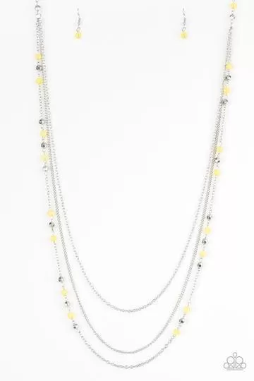 Colorful Cadence Yellow Necklace - Paparazzi Accessories