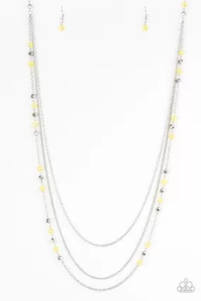 Colorful Cadence Yellow Necklace - Paparazzi Accessories