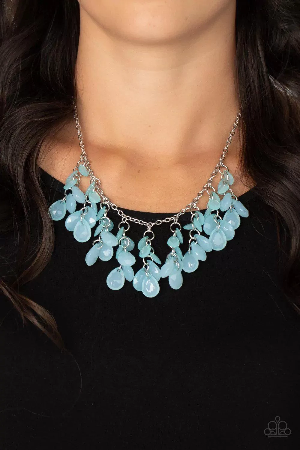 Crystal Cabaret Blue Necklace - Paparazzi Accessories