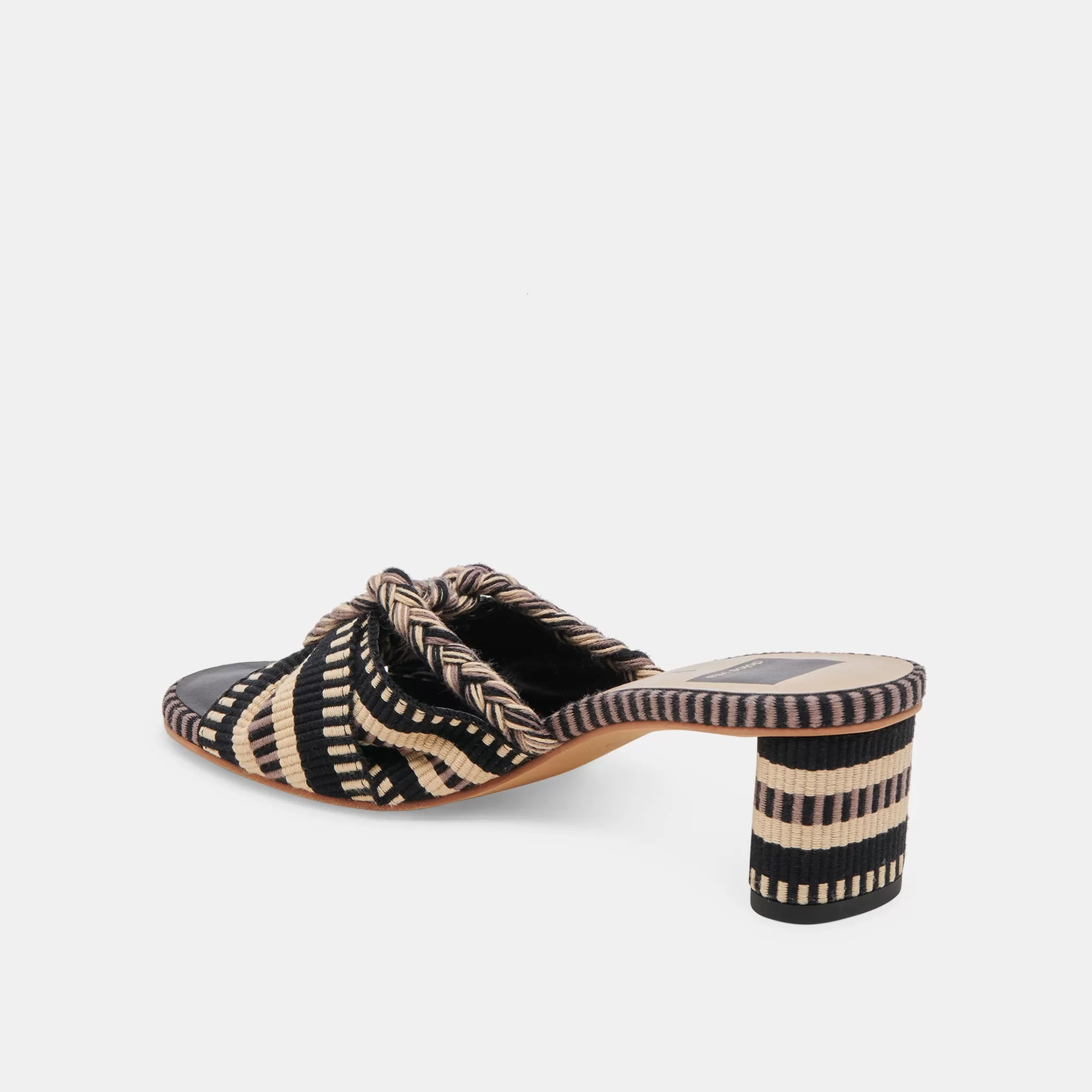 DALLIE HEELS BLACK MULTI WOVEN