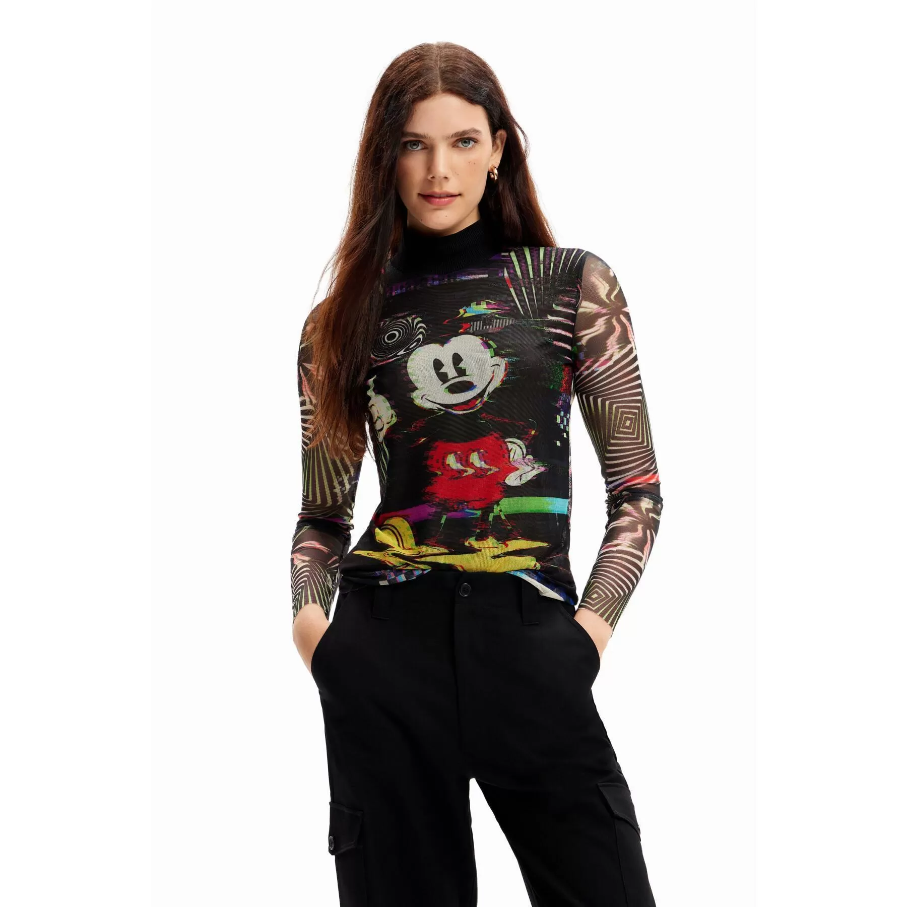 Desigual Tulle Top - Mickey Mouse