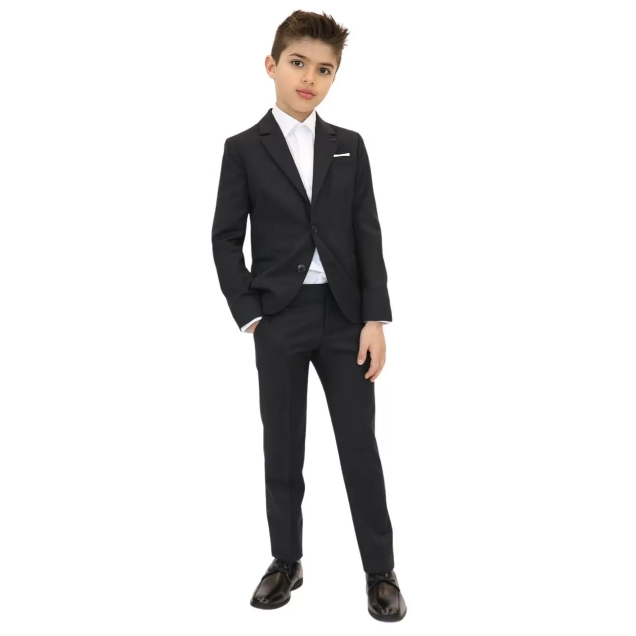 Emporio Armani Boys Classic Slim Fit Wool Suit_ 8N4V02