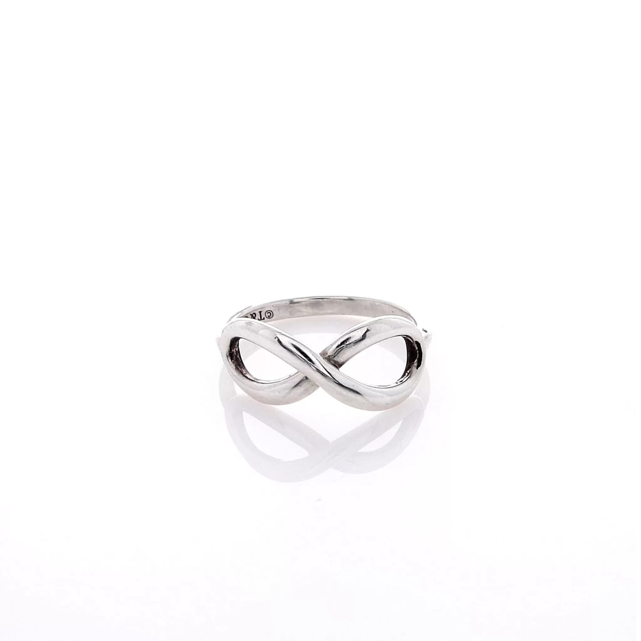 Estate Tiffany & Co Sterling Silver Polished Infinity Ring