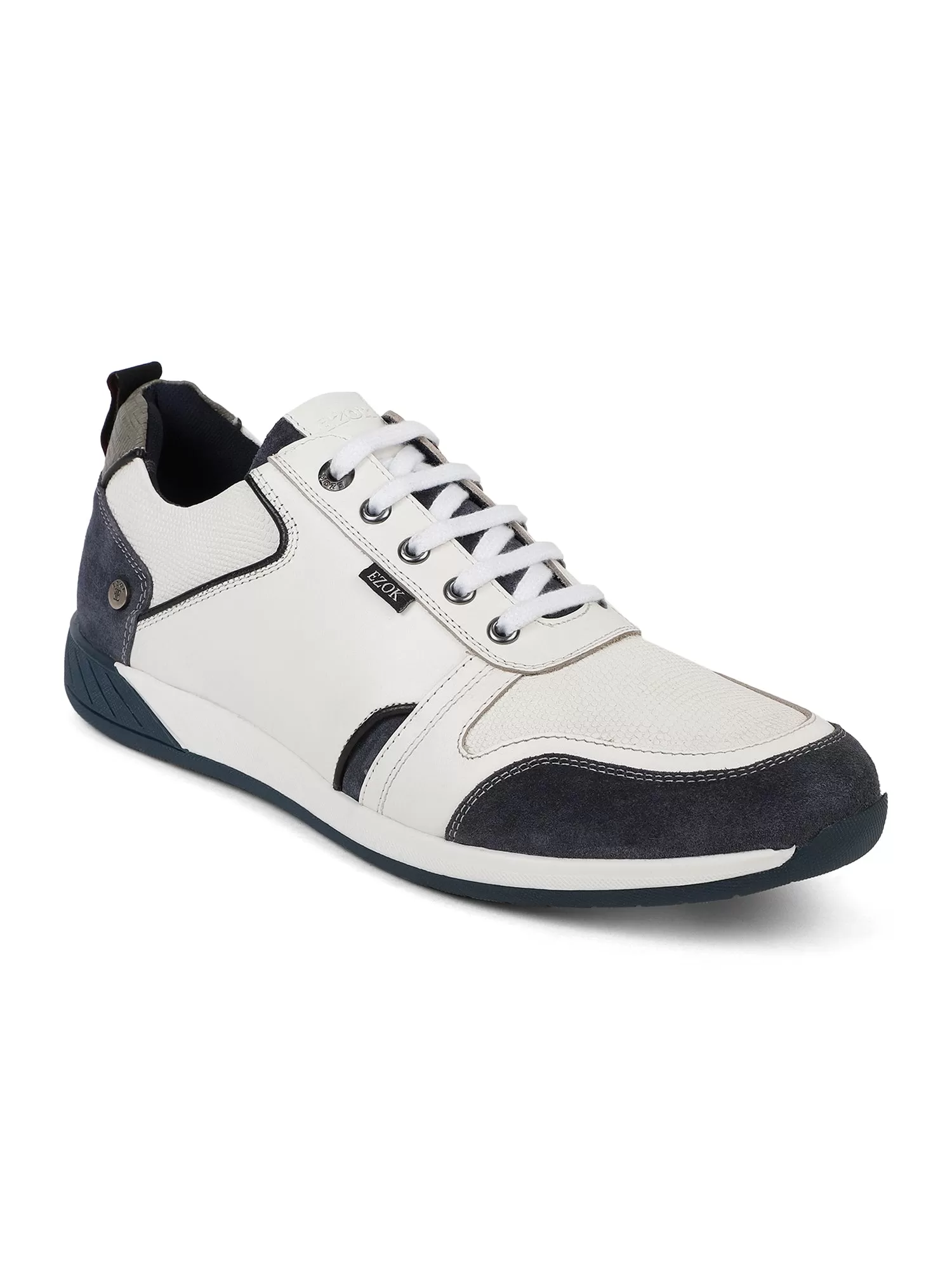 Ezok Men White Casual Sneaker Shoes