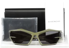 GIvenchy Green Giv Cut Cat-eye Nylon Sunglasses in case