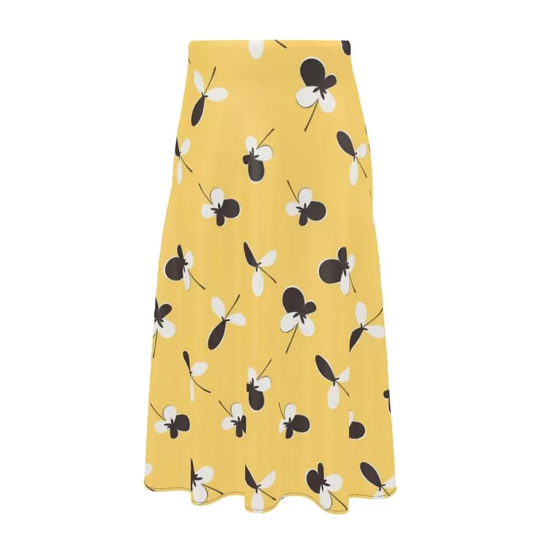 Golden Meadow Midi Skirt