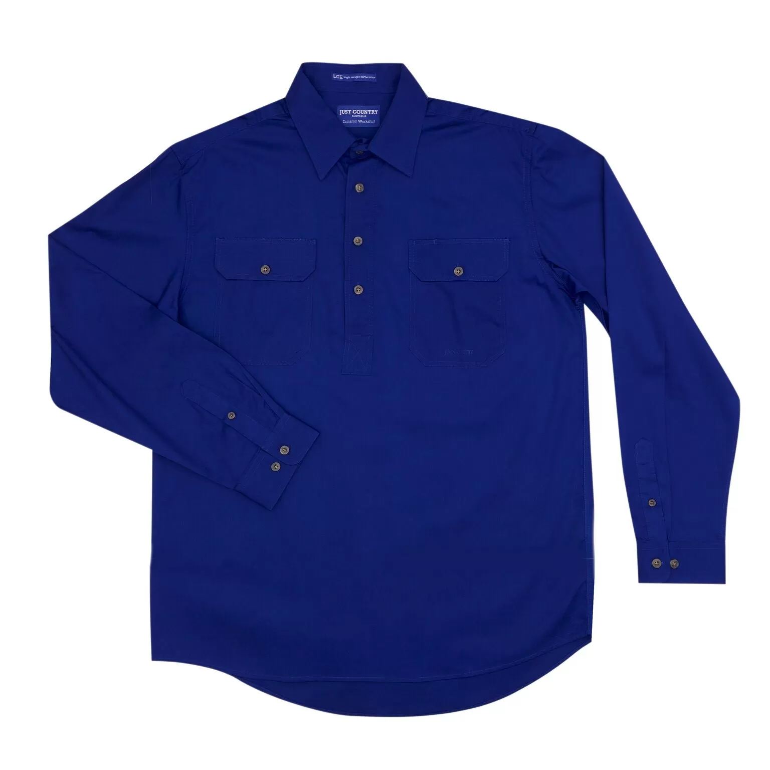 Just Country Men's Long sleeve Half Button Work Shirt