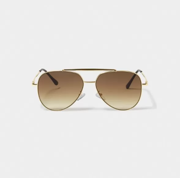 Katie Loxton Bali Sunglasses in Gold Metal