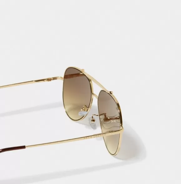 Katie Loxton Bali Sunglasses in Gold Metal