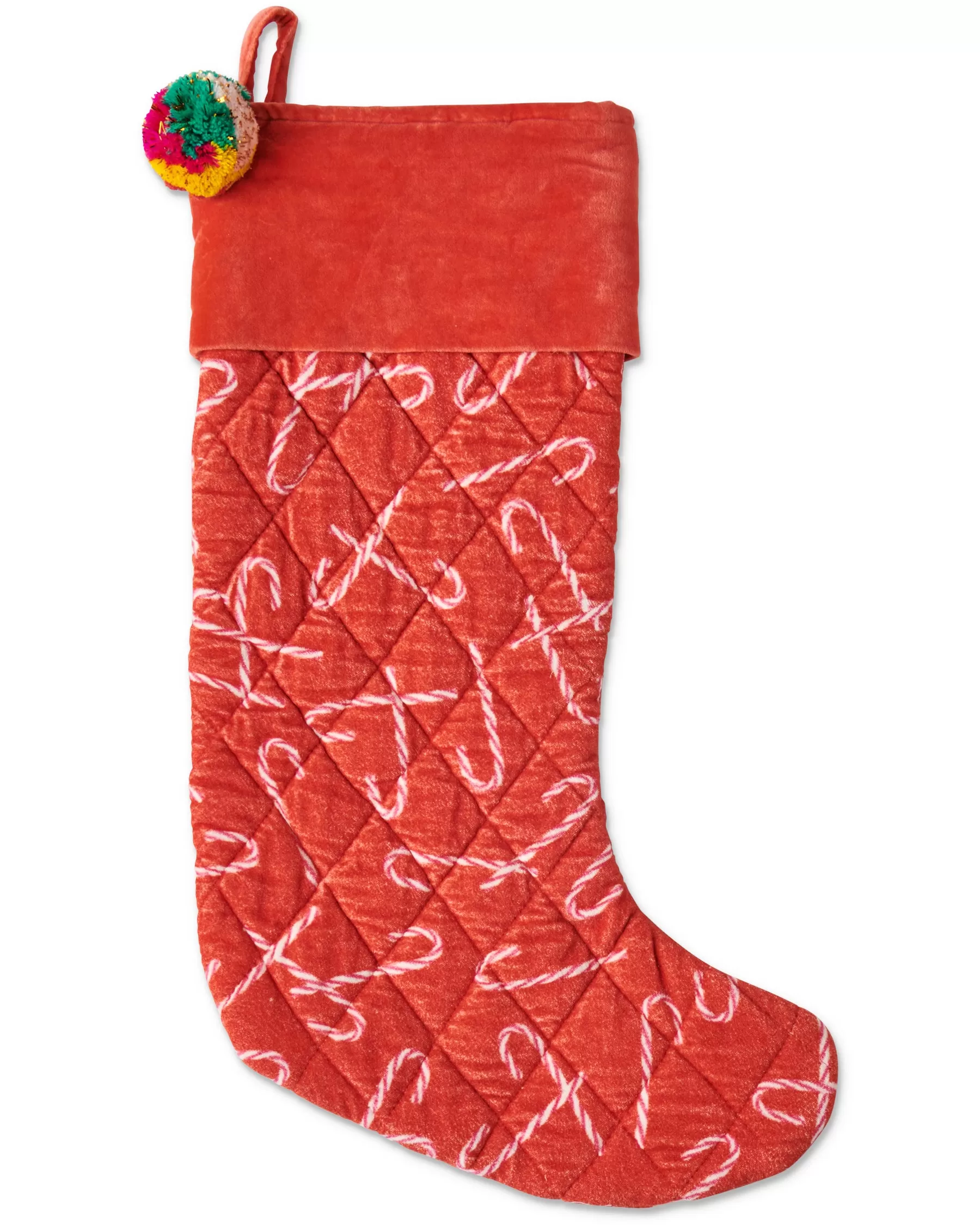 Kip & Co Candy Cane Red Velvet Stocking