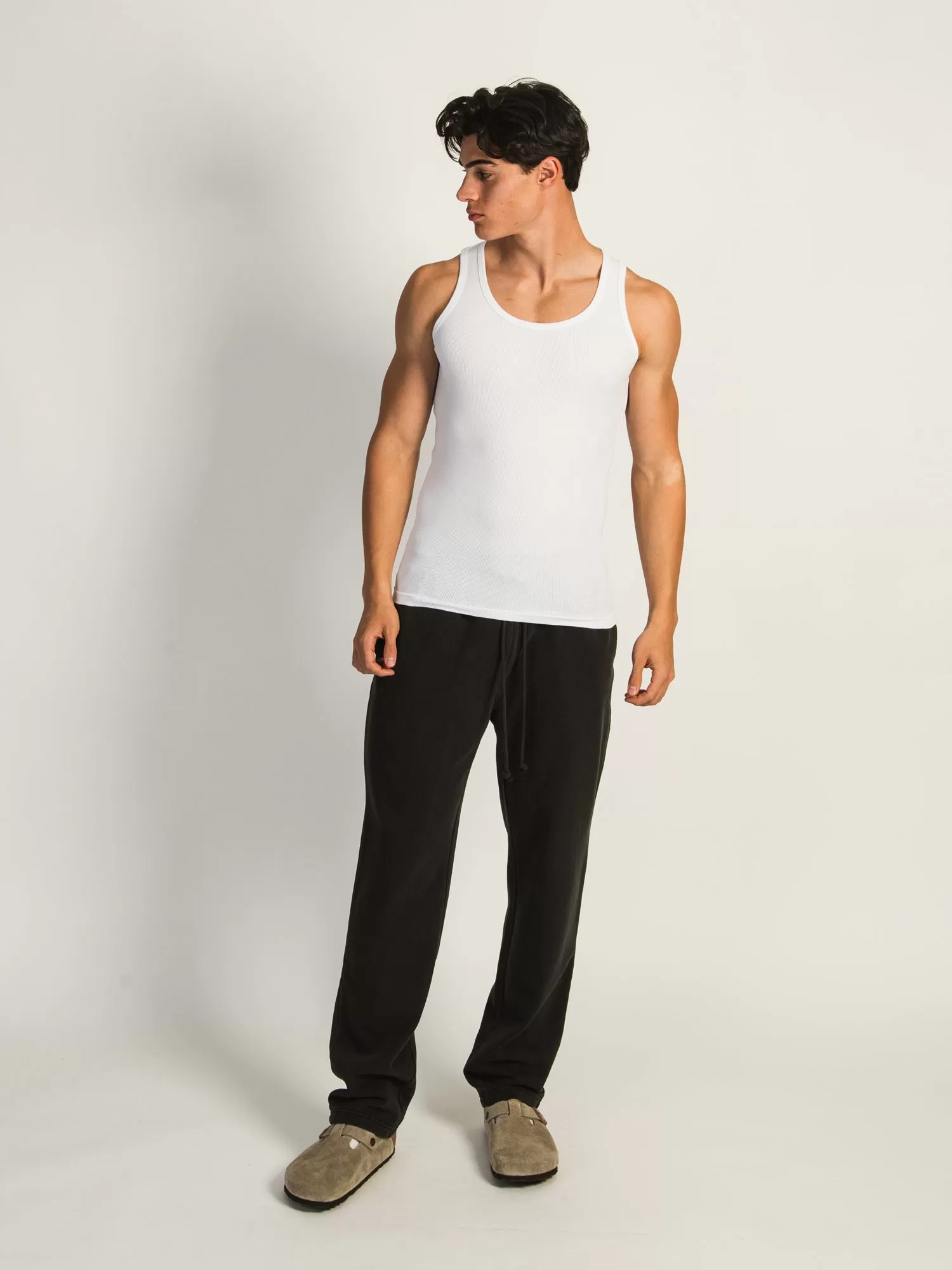 KOLBY PARKER GARMENT DYE LOUNGE PANT - BLACK