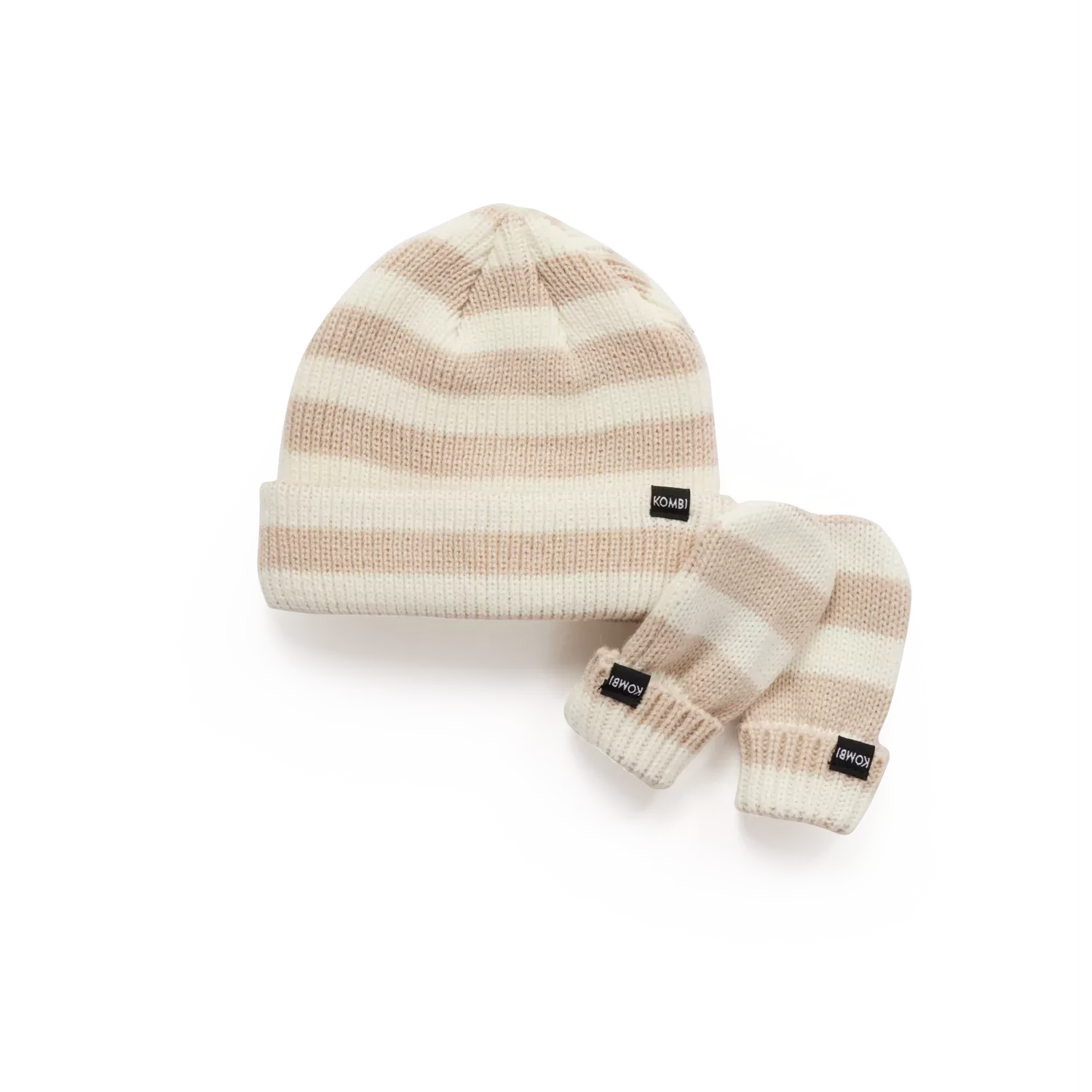 Kombi Moonstone Little One Infant Knit Hat and Mitten Set