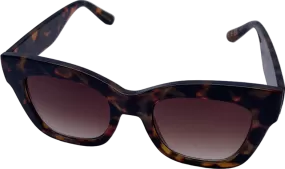 MANGO Brown Fatima Acetate Framed Sunglasses One Size