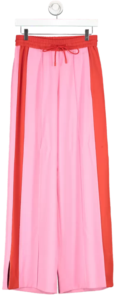 ME   EM Pink Side Stripe Pull On Wide Leg Trousers UK 6