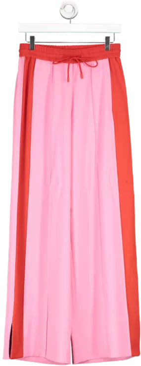 ME   EM Pink Side Stripe Pull On Wide Leg Trousers UK 6