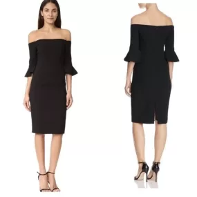 NWT BlackHalo Black Off Shoulder Dress