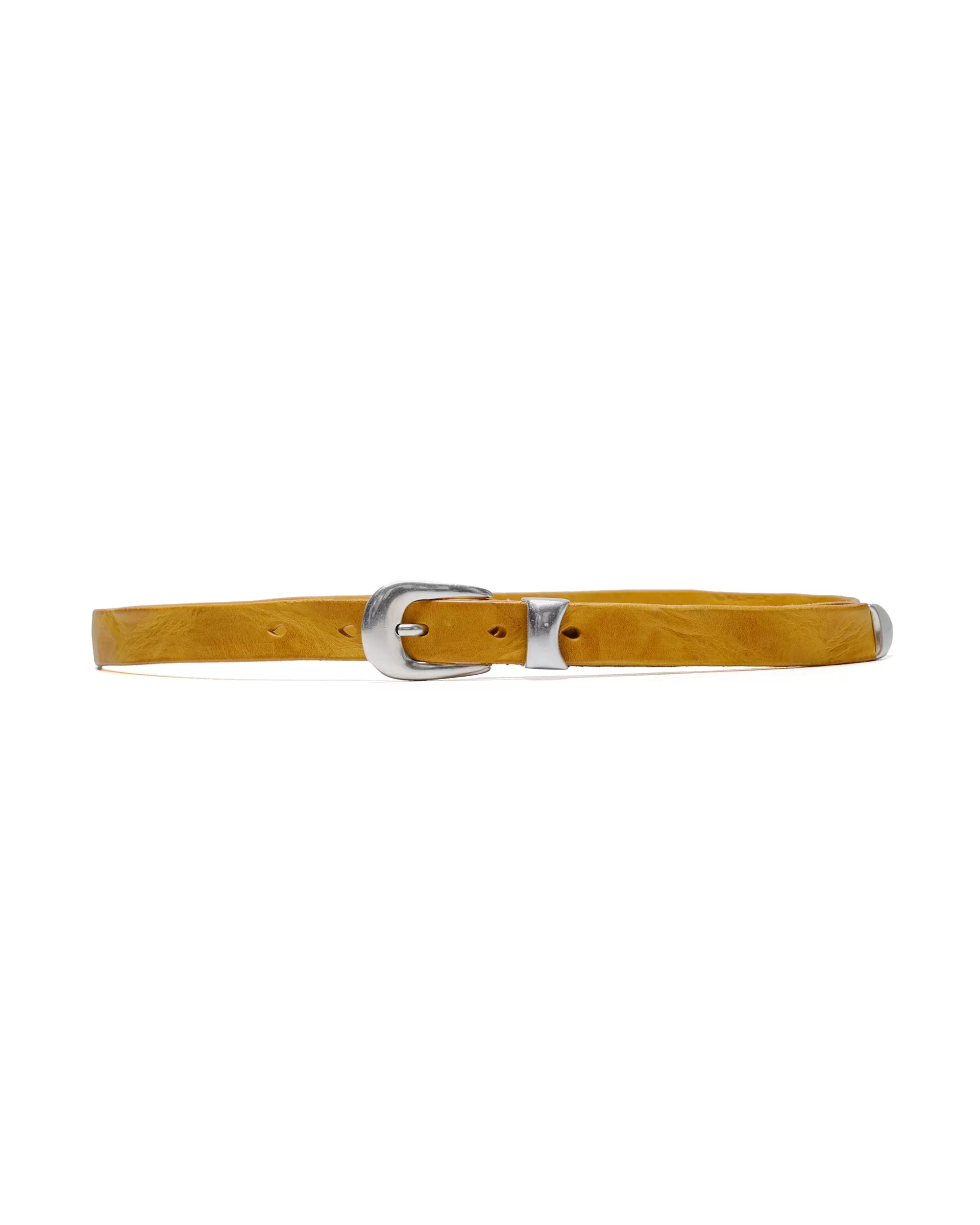 Our Legacy Belt 2CM Saffron Leather