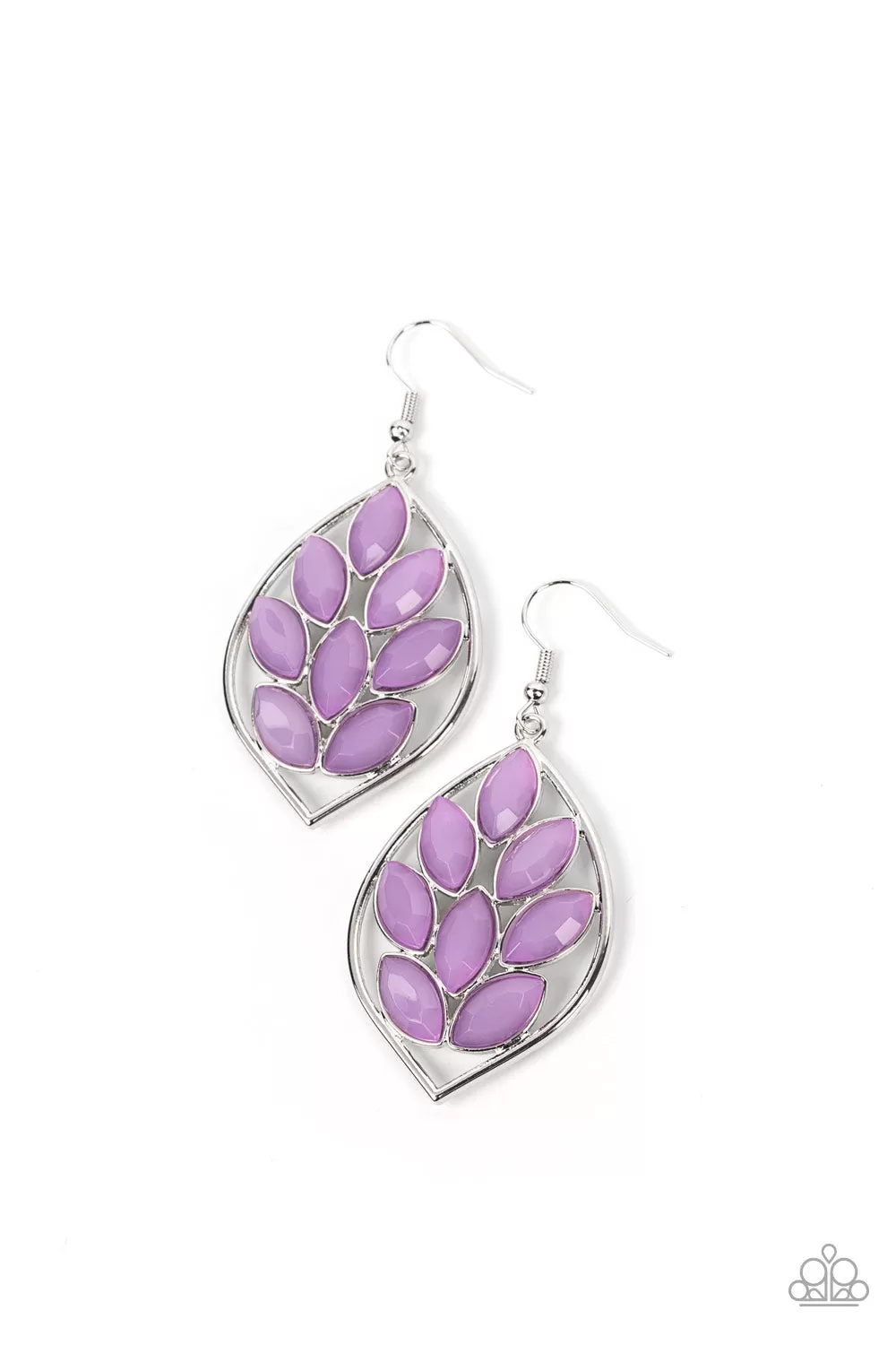 Paparazzi Glacial Glades - Purple Earrings