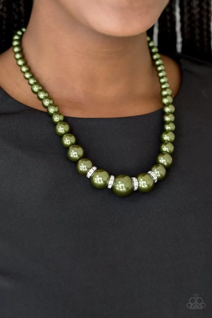 Party Pearls Green-Necklace