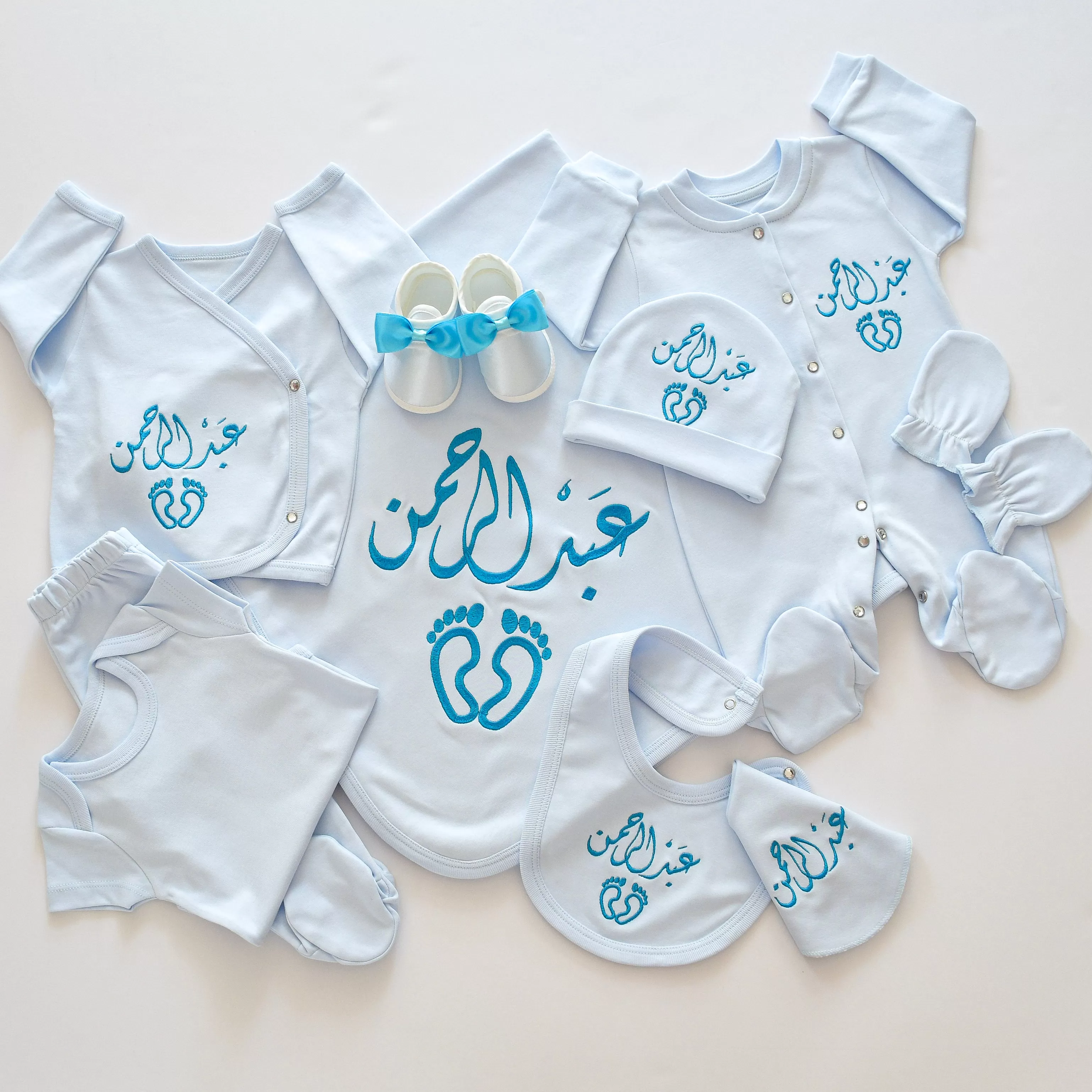 Personalised Baby Feet Embroidery Set