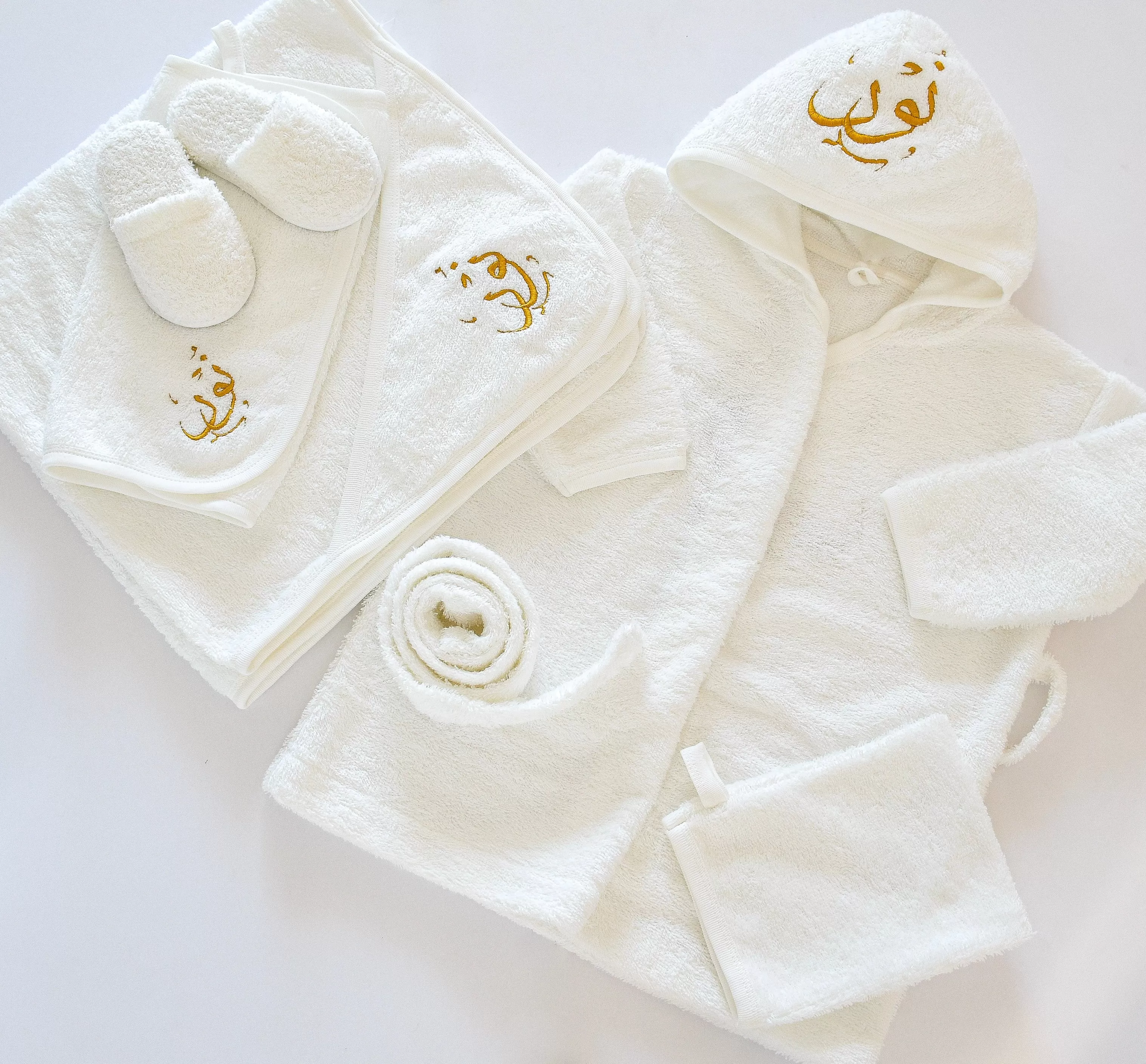 Personalised Baby Girl & Boy Bathrobe Set