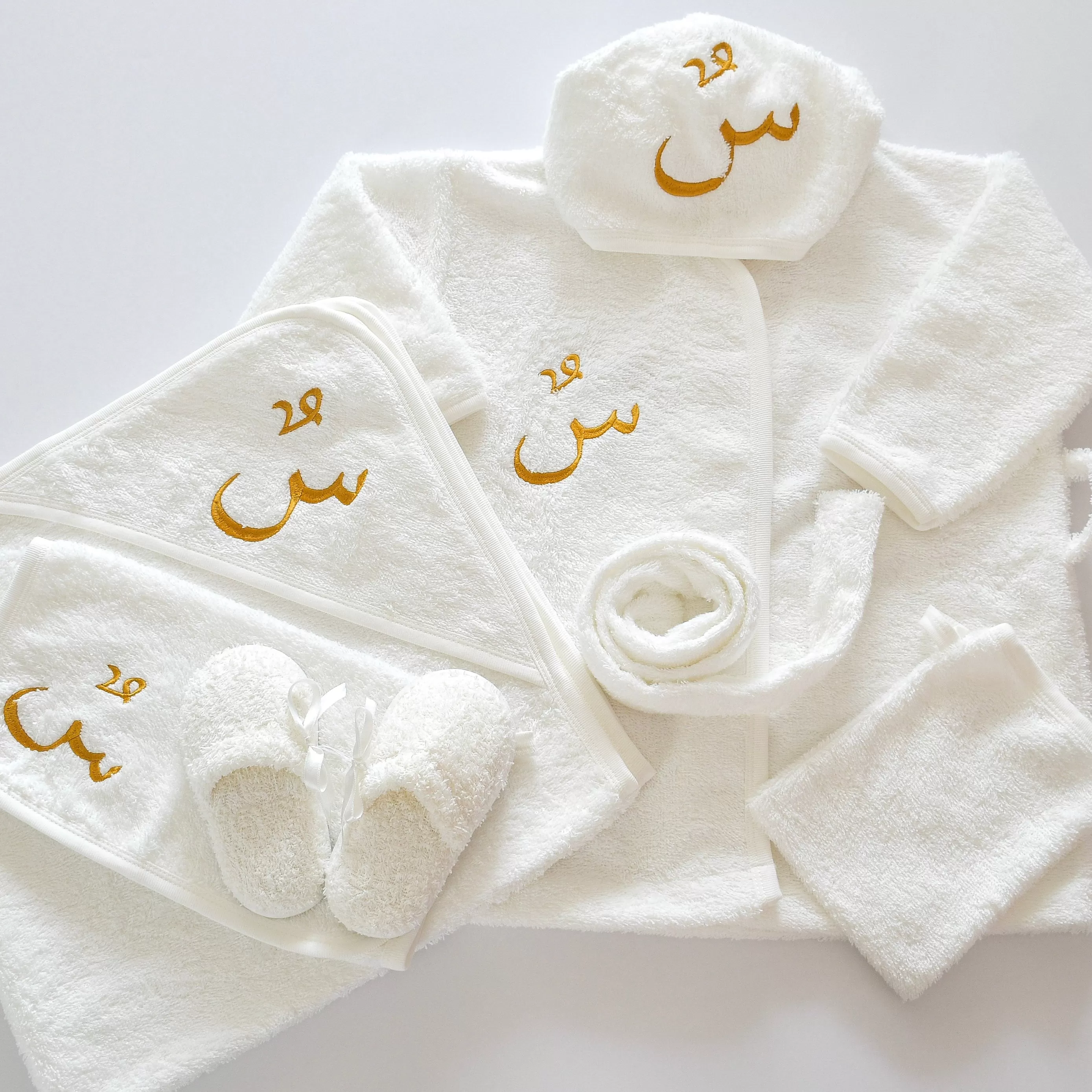 Personalised Baby Girl & Boy Bathrobe Set