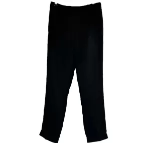 Pomandere Black Satin Tailored Pants XXS