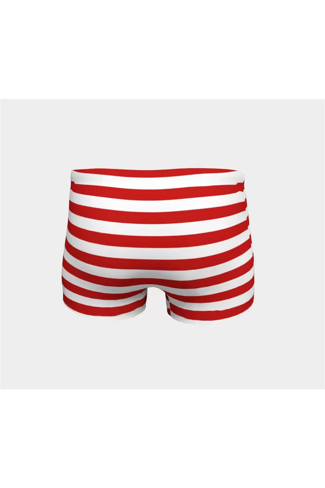 Red Striped Shorts